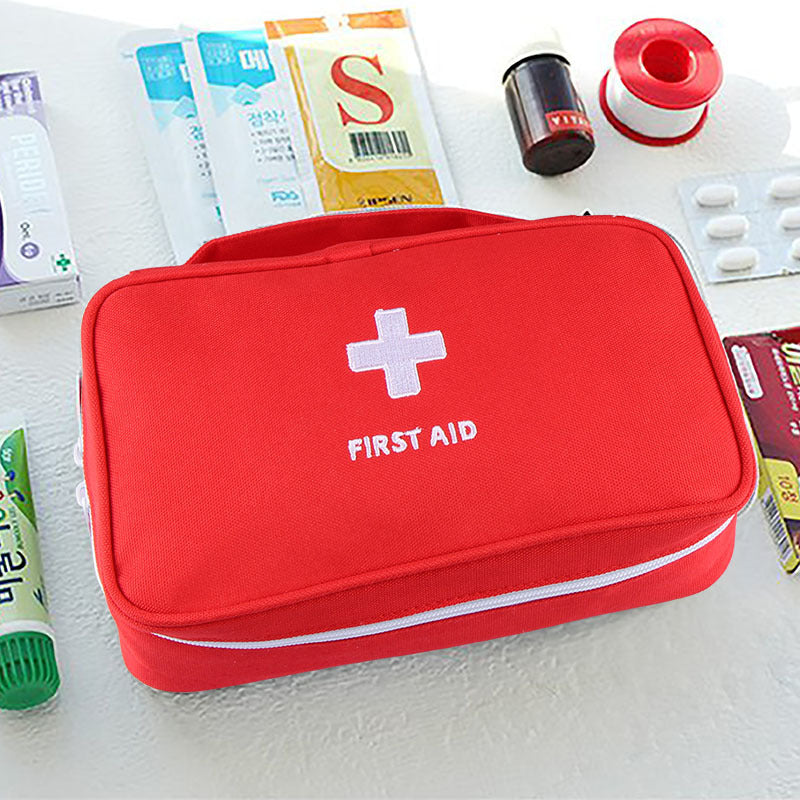 Outdoor & Travel First Aid Kit: Large Red Medical Bag - GoBesty