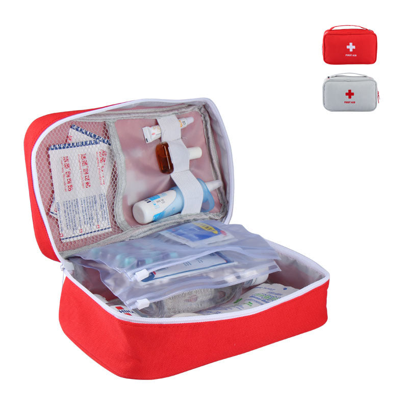 Outdoor & Travel First Aid Kit: Large Red Medical Bag - GoBesty