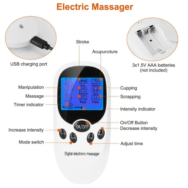 Pain Relief & Relaxation: Dual Pulse Muscle Stimulator - GoBesty