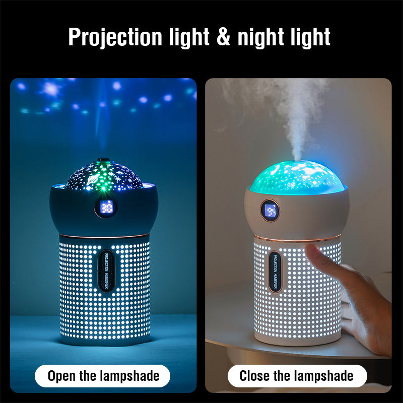 Projection Night‑Light Aroma Humidifier – Relaxed Mood, Fresh Air - GoBesty