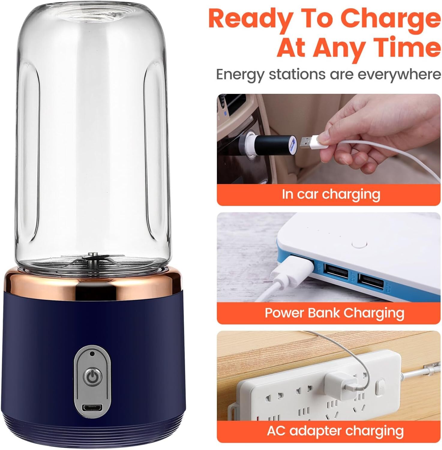 Portable Electric Juice Maker – Fresh Smoothies Anywhere! - GoBesty