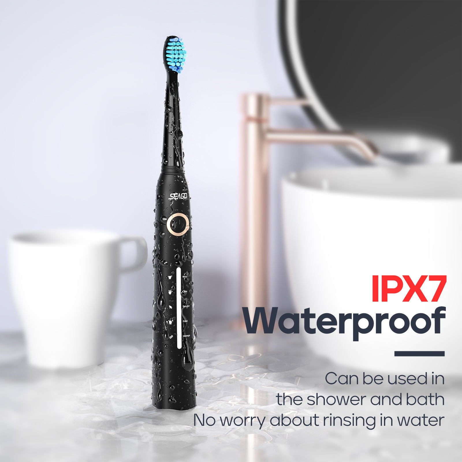 SEAGO SG‑958 Sonic Toothbrush – 5 Modes, Cleaner Smile Daily - GoBesty