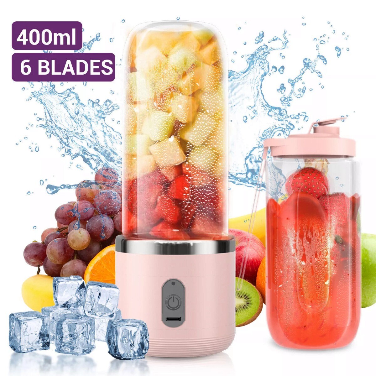 Portable Electric Juice Maker – Fresh Smoothies Anywhere! - GoBesty